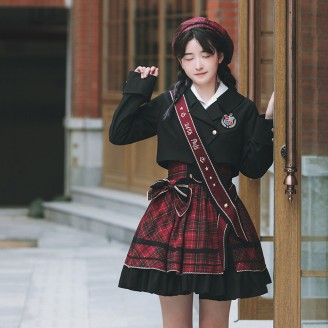 Bagpipe Suit Lolita Style Jacket + SK Set by Withpuji (WJ15)
